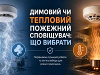 Димовий чи тепловий пожежний сповіщувач: що вибрати для різних приміщень