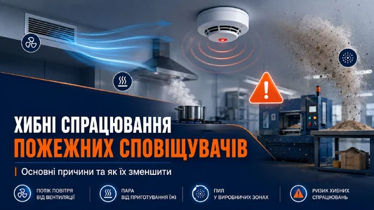 Хибні спрацювання пожежних сповіщувачів: основні причини та як їх зменшити