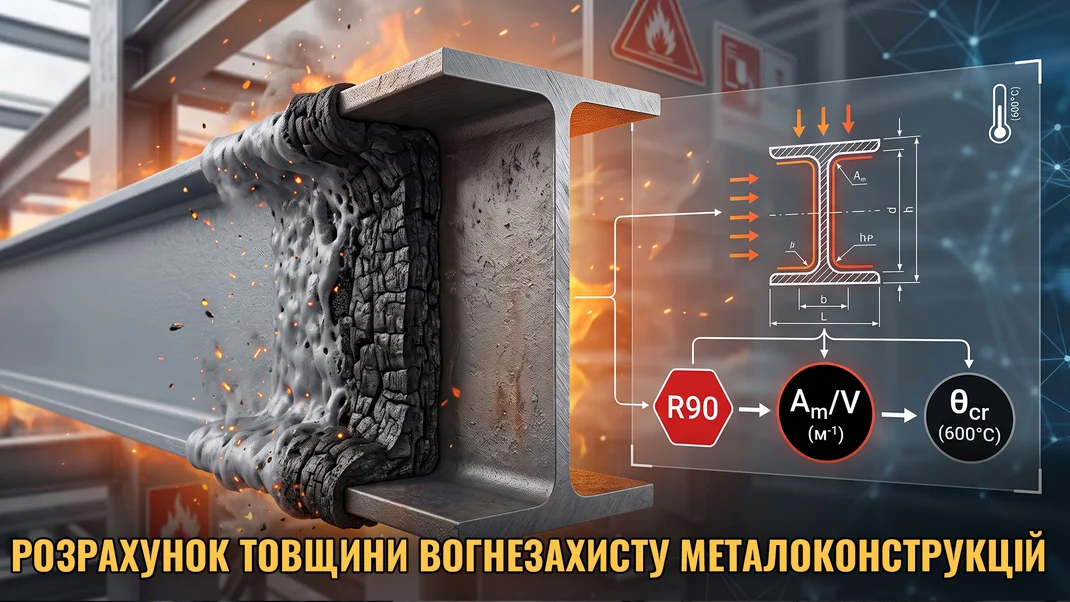 Розрахунок товщини вогнезахисту металоконструкцій