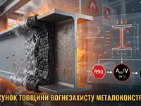 Розрахунок товщини вогнезахисту металоконструкцій