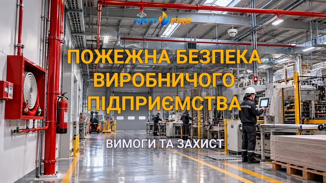 Пожежна безпека виробничого підприємства: основні вимоги та системи захисту