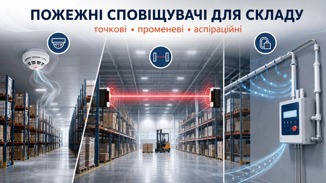 Пожарные извещатели для склада: точечные, лучевые или аспирационные