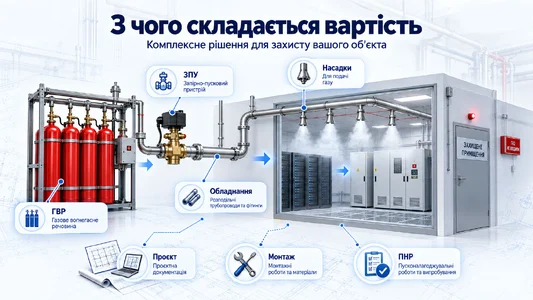 Скільки коштує система газового пожежогасіння: з чого складається бюджет