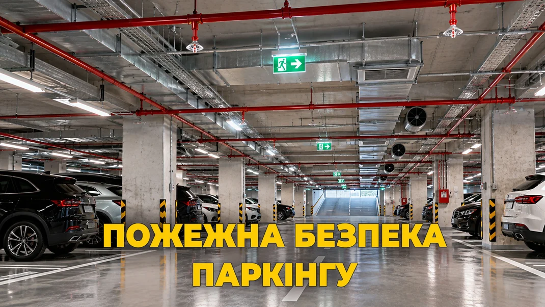 Пожежна безпека паркінгу: сигналізація, димовидалення та пожежогасіння