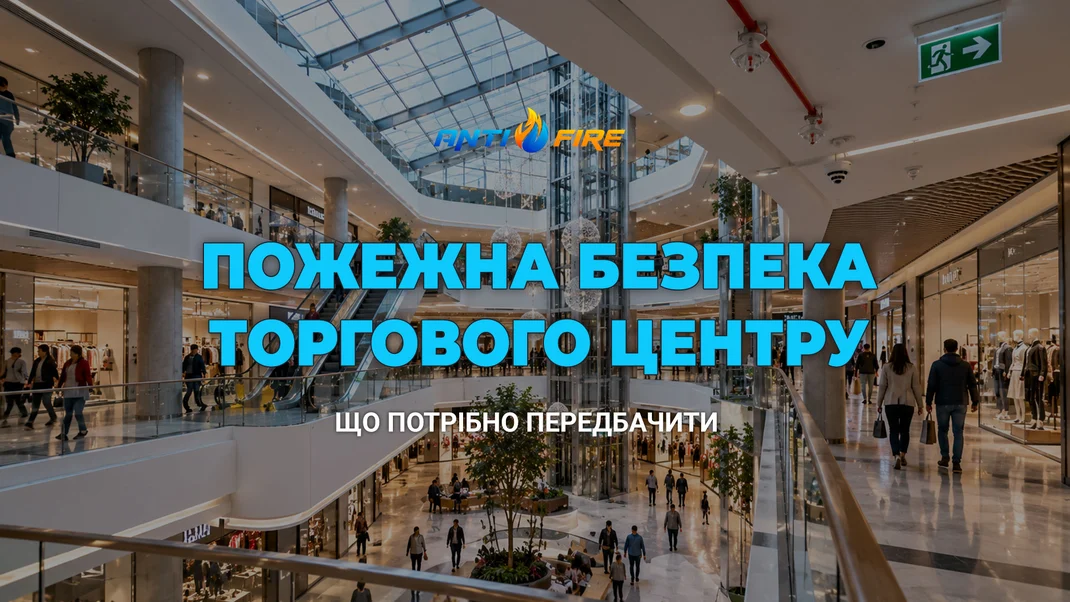 Пожежна безпека торгового центру та магазинів: що потрібно передбачити