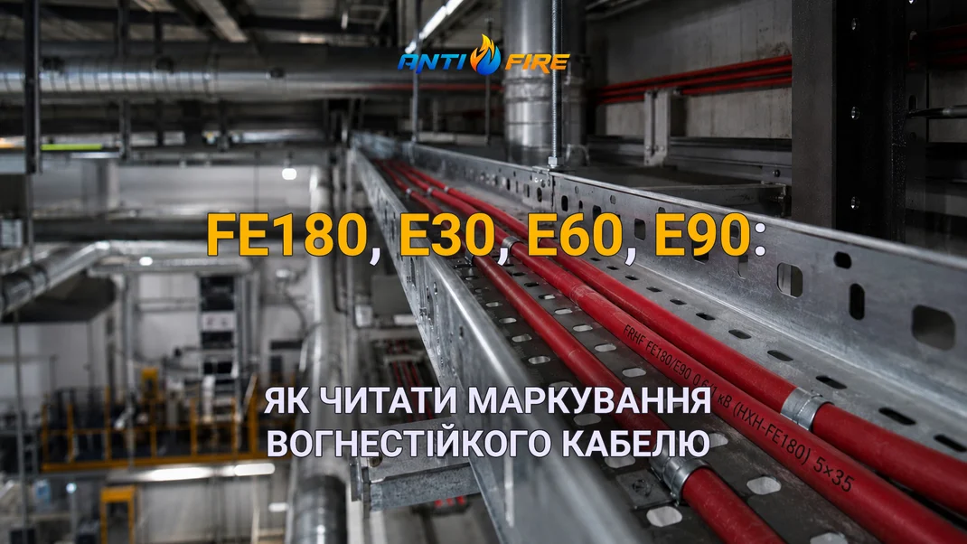 FE180, E30, E60 и E90: как читать маркировку огнестойкого кабеля