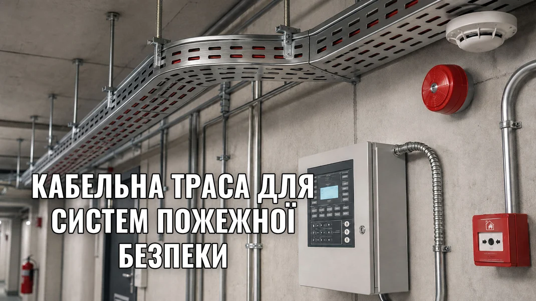 Кабельная трасса для систем пожарной безопасности: лоток, гофра, труба или металлорукав