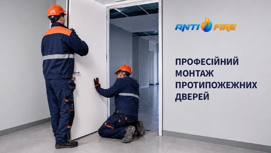 Професійний монтаж протипожежних дверей