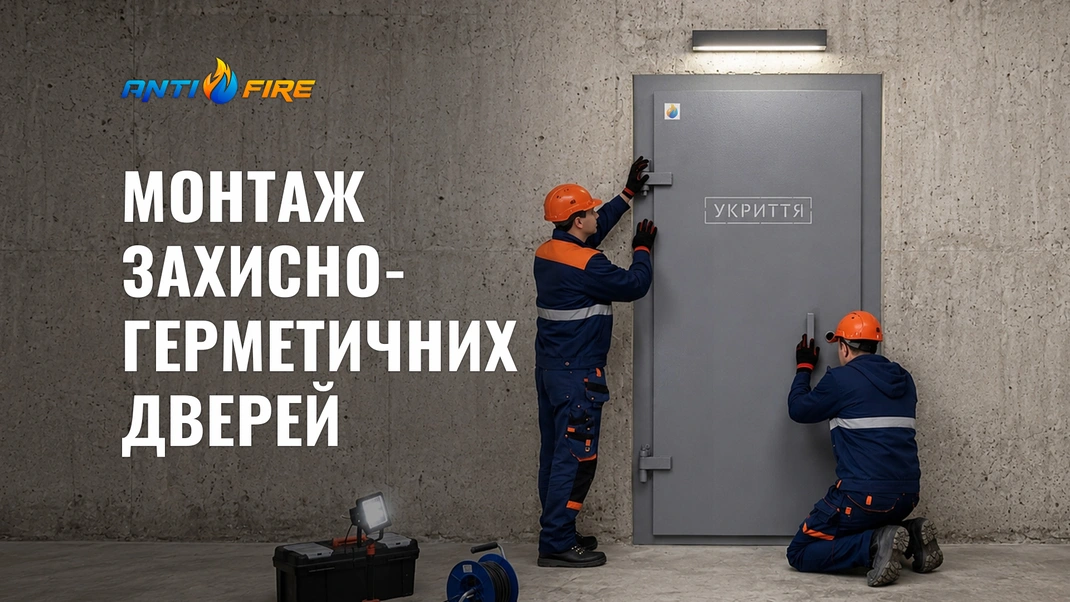 Монтаж защитно-герметических дверей