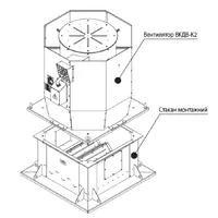 Даховий відцентровий вентилятор димовидалення Вентс ВКДВ-К2 thumb-2
