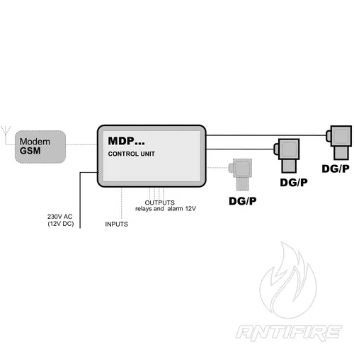 DG-P0E.HCL/N Детектор концентрації хлороводню (HCl )  (фото 2)
