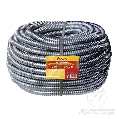 Металорукав з протяжкою d32 сірий 