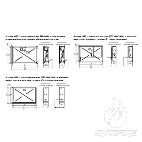 Нормально закриті одностулкові протипожежні клапани Вентс КПД  (фото 7)