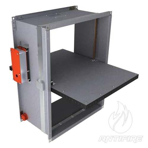 Нормально відкритий вогнезатримувальний канальний клапан Вентс КП-2...-1  (фото 2)