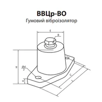 Гумові віброізолятори Вентс ВВЦр-ВО thumb-2