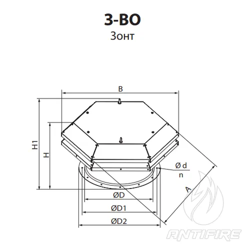 Зонти для захисту Вентс З-ВО  (фото 2)