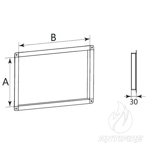 Заглушка для прямокутного повітроводу AD-Z  (фото 2)