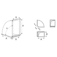 Відвід для прямокутного повітроводу AD-KP thumb-2