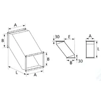Перехід Z-подібний для прямокутного повітроводу AD-ZP thumb-2