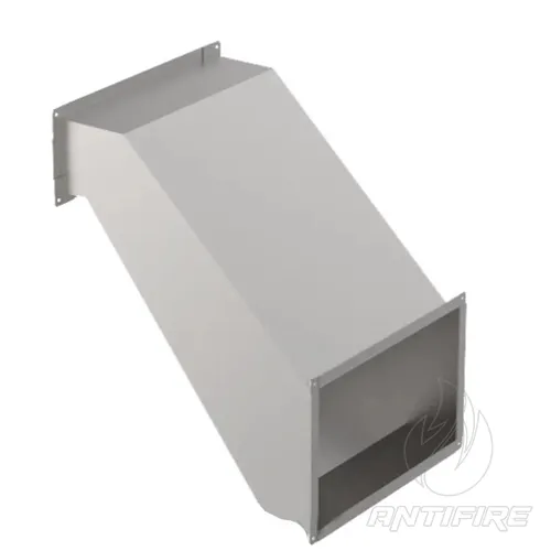 Перехід Z-подібний змінного перерізу для прямокутного повітроводу AD-ZPP 