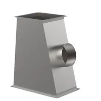 Трійник косий з круглим відводом для прямокутного повітроводу AD-TK - Замовити