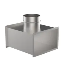 Трійник з круглим відводом для прямокутного повітроводу AD-TPK - Замовити