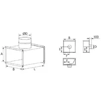 Трійник з круглим відводом для прямокутного повітроводу AD-TPK thumb-2
