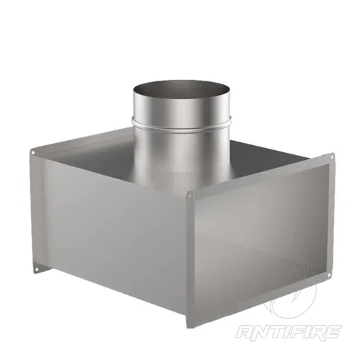 Трійник з круглим відводом для прямокутного повітроводу AD-TPK 