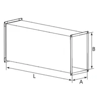 Повітровод AD-VKP прямокутний для систем вентиляції thumb-2