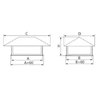 Зонт даховий прямокутного перерізу AD-ZNP thumb-2