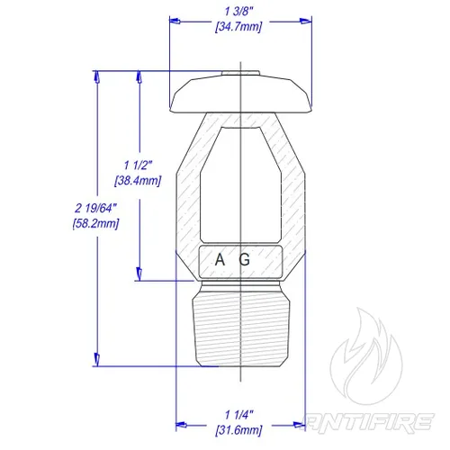 Зрошувач спринклерний AG FIRE GA5661  (фото 3)