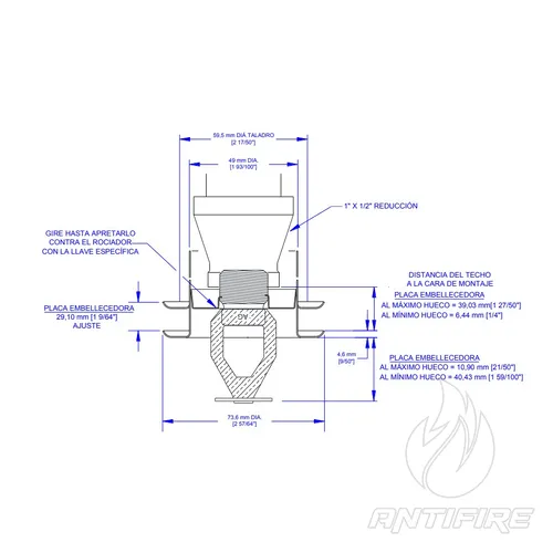 Зрошувач спринклерний AG FIRE GA8164  (фото 5)