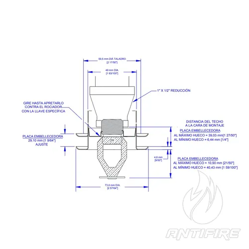 Зрошувач спринклерний AG FIRE GA8118  (фото 6)