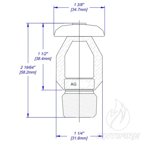 Зрошувач спринклерний AG FIRE GA8106  (фото 4)