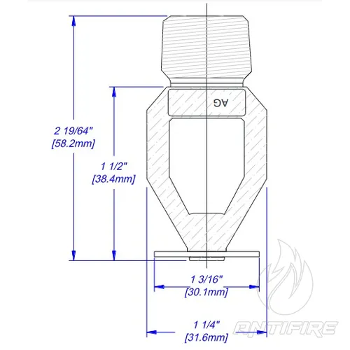 Зрошувач спринклерний AG FIRE GA8106  (фото 5)