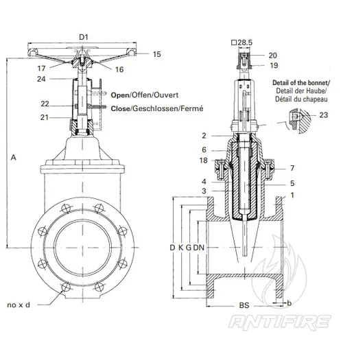 Засувка клинова TYCO MODEL 05-47 PN10/16  (фото 2)