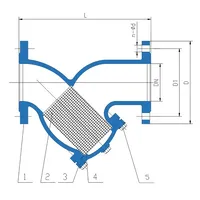 Y-Фільтр осадовий фланцевий UNION VALVE thumb-5