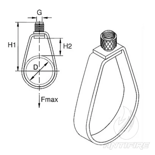 Підвіс для труб Tyco SPH  (фото 2)