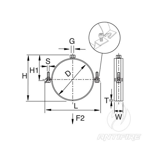 Підвіс для труб Standard N TYCO  (фото 2)