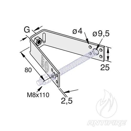 Кріплення трапецеподібне для профнастилу TCB TYCO  (фото 2)