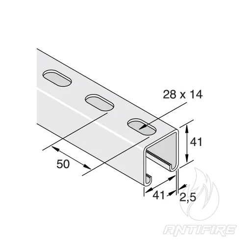Профіль перфорований P1000T TYCO  (фото 2)