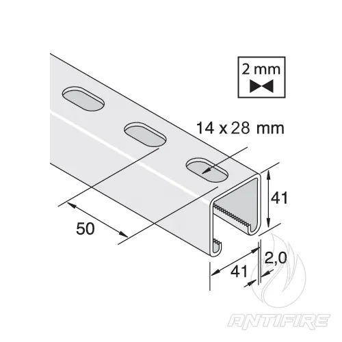 Профіль перфорований T1100T TYCO  (фото 2)
