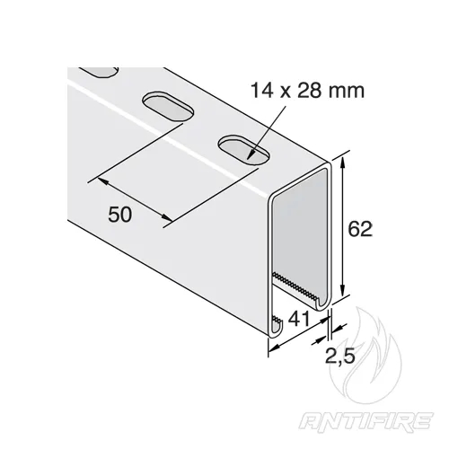 Профіль перфорований P5500T TYCO  (фото 2)