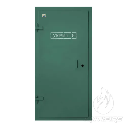 Захисні герметичні двері в укриття 440 кПа ДУ-III Antifire 129 