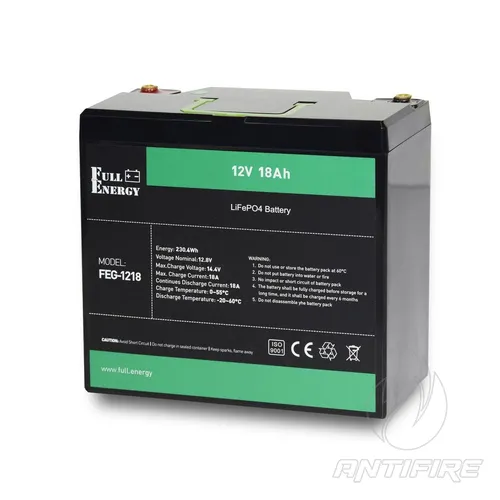 Акумулятор LiFePO4 літій залізо фосфатний 12В 18Ah Full Energy FEG-1218 