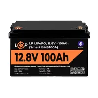 Акумулятор LogicPower LiFePO4 12V, 100 Ah Smart BMS 100А з BT пластик — Блоки живлення та АКБ