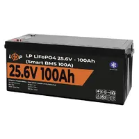 Акумулятор LogicPower LiFePO4 24V, 100 Ah Smart BMS 100А с BT пластик thumb-2