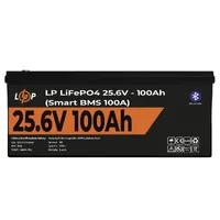 Акумулятор LogicPower LiFePO4 24V, 100 Ah Smart BMS 100А с BT пластик — Блоки живлення та АКБ