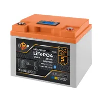 Акумулятор LogicPower LiFePO4 12,8V, 50 Ah BMS 40A 40А пластик LCD Smart BT — Блоки живлення та АКБ