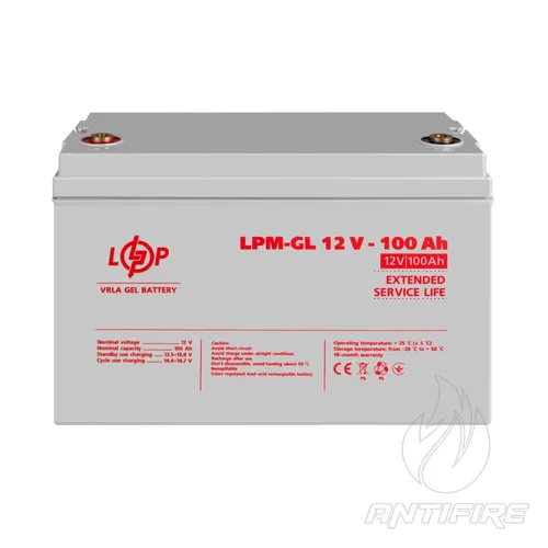 Акумулятор гелевий LPM-GL 12V - 100 Ah5.0  (фото 2)